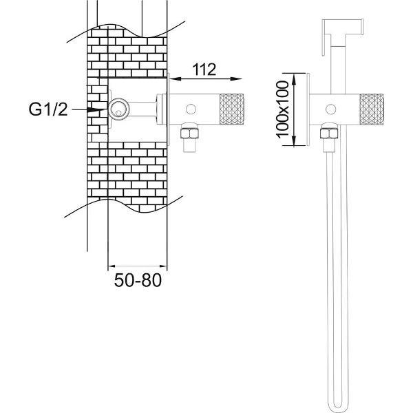 Изображение товара Гигиенический душ Rose R225H
