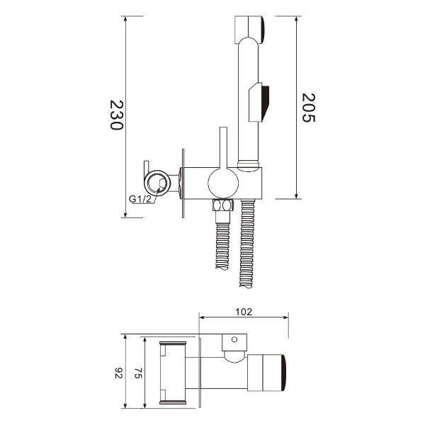 Изображение товара Гигиенический душ WesnaArt EKO05-410