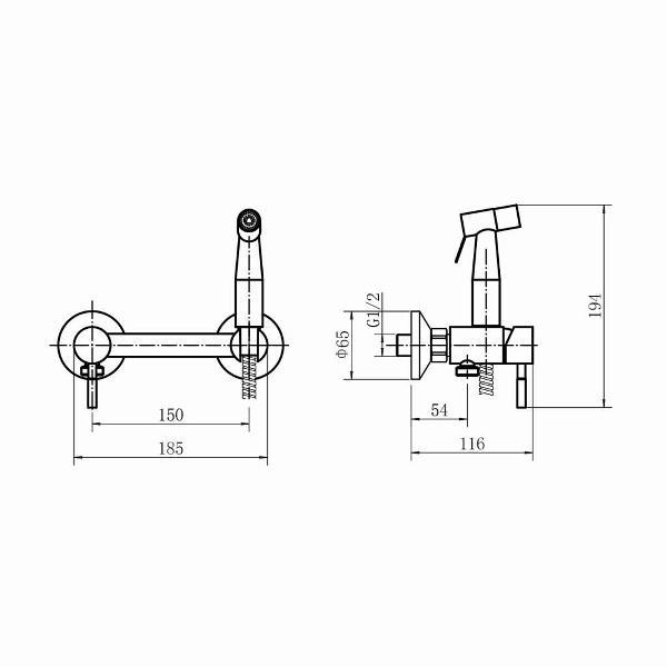 Изображение товара Гигиенический душ D-Lin H180203