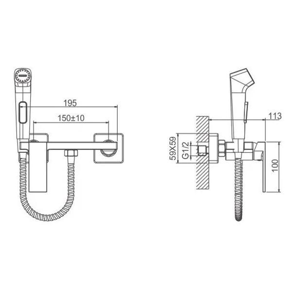 Изображение товара Гигиенический душ BELZ B55653-5