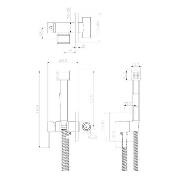 Изображение товара Гигиенический душ WesnaArt KRI22-410