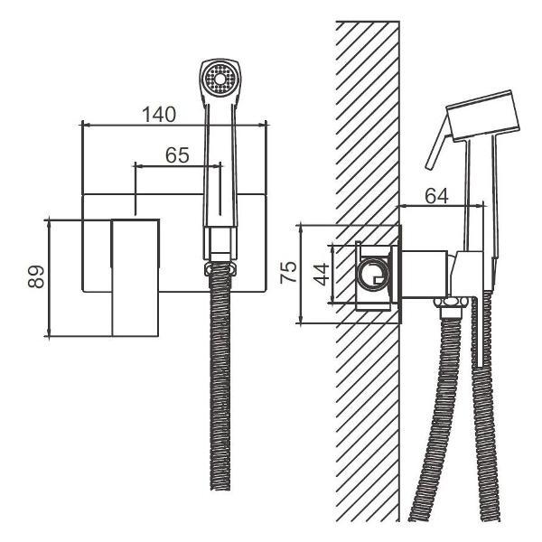 Изображение товара Гигиенический душ BELZ B55808-5