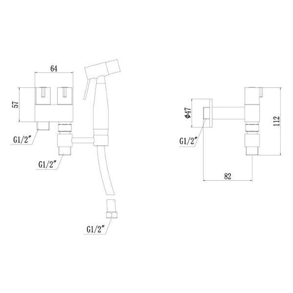 Изображение товара Гигиенический душ Fmark FS-FXQ02L
