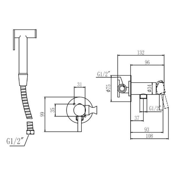 Изображение товара Гигиенический душ Savol S-FXQ003Q