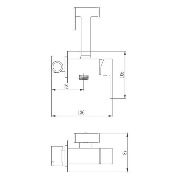Изображение товара Гигиенический душ D-Lin D183202
