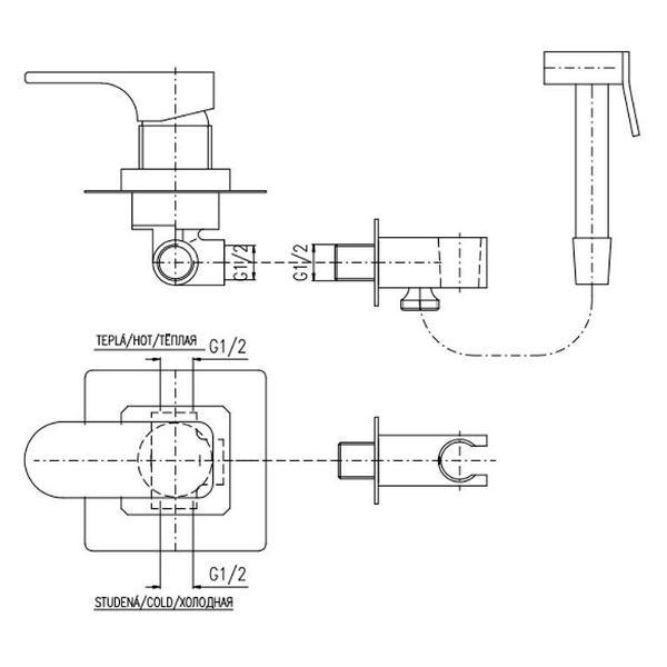 Изображение товара Гигиенический душ Rav Slezak YU142/1