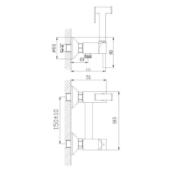 Изображение товара Гигиенический душ Haiba HB5520