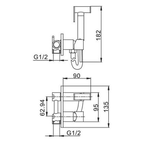 Изображение товара Гигиенический душ Haiba HB5515-7