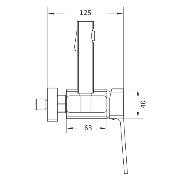 Изображение товара Гигиенический душ Rose R1505F-1
