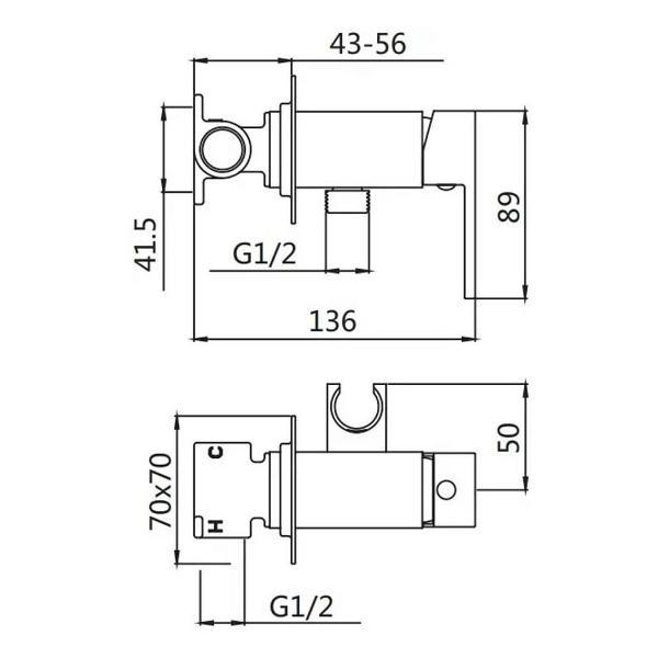 Изображение товара Гигиенический душ D-Lin D183201-A
