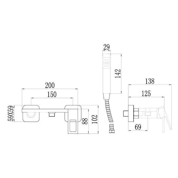 Изображение товара Гигиенический душ Savol S-FXQ013Q