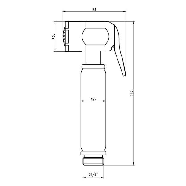 Изображение товара Гигиенический душ Savol SK-PQT08