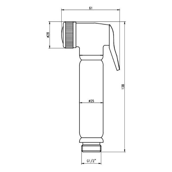 Изображение товара Гигиенический душ Savol SK-PQT05