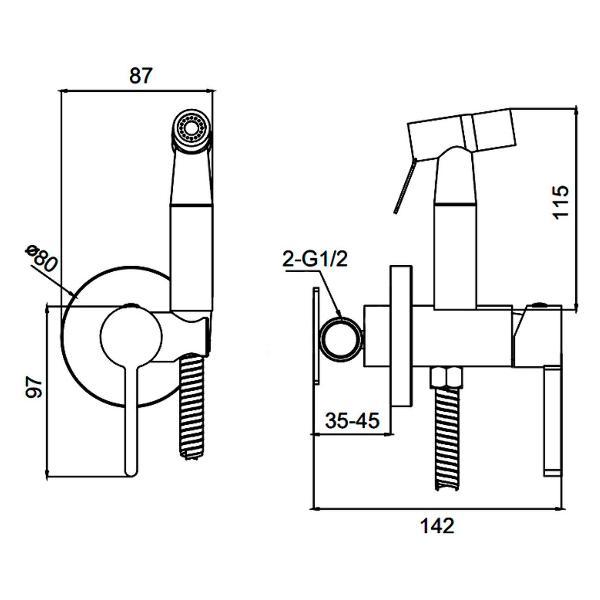 Изображение товара Гигиенический душ Splenka S221.52.06