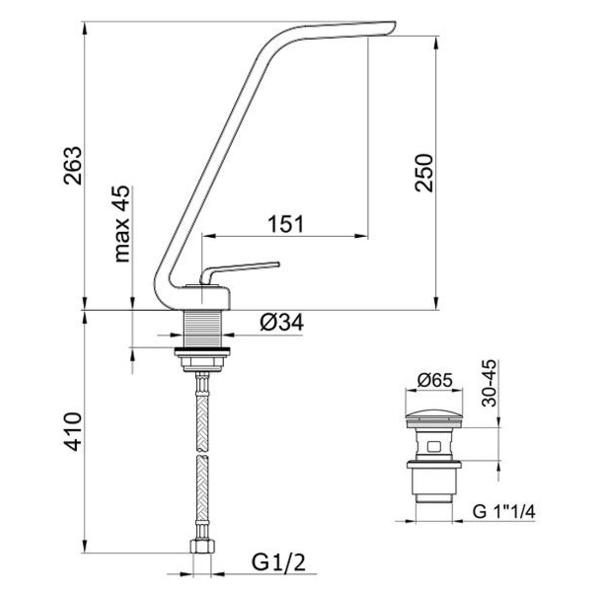 Изображение товара Смеситель Webert WO830402564