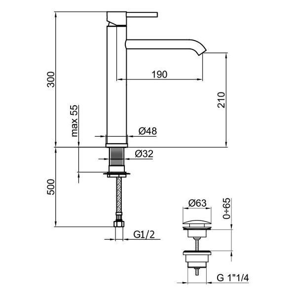 Изображение товара Смеситель Webert EL830402564