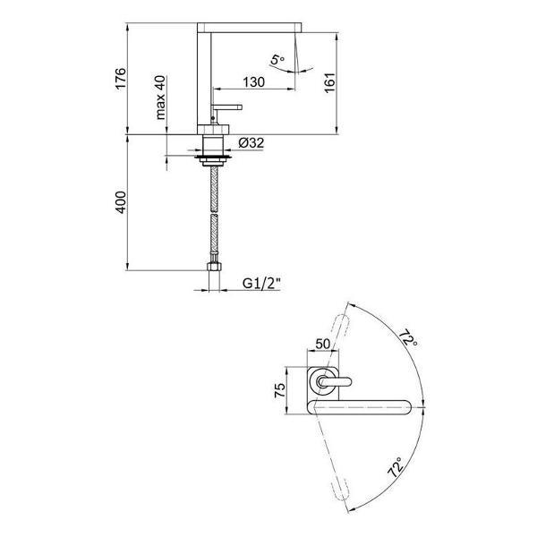 Изображение товара Смеситель Webert LV830102560