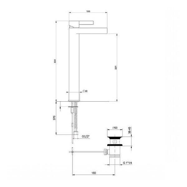 Изображение товара Смеситель Webert DR830402560