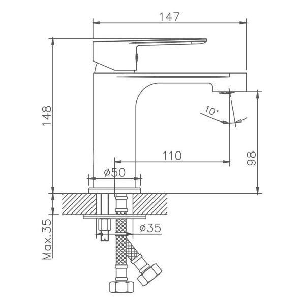 Изображение товара Смеситель Haiba HB10557-8