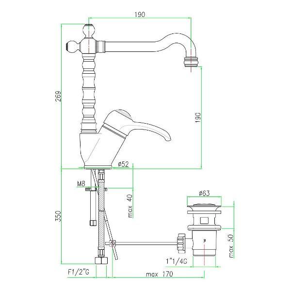 Изображение товара Смеситель Webert AU831702010