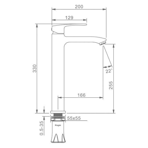 Изображение товара Смеситель Raglo R01.15.03