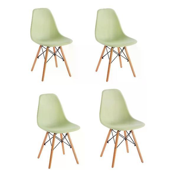 Изображение товара Стул обеденный СтулБержи для кухни Eames, светло-желтый (4 шт)