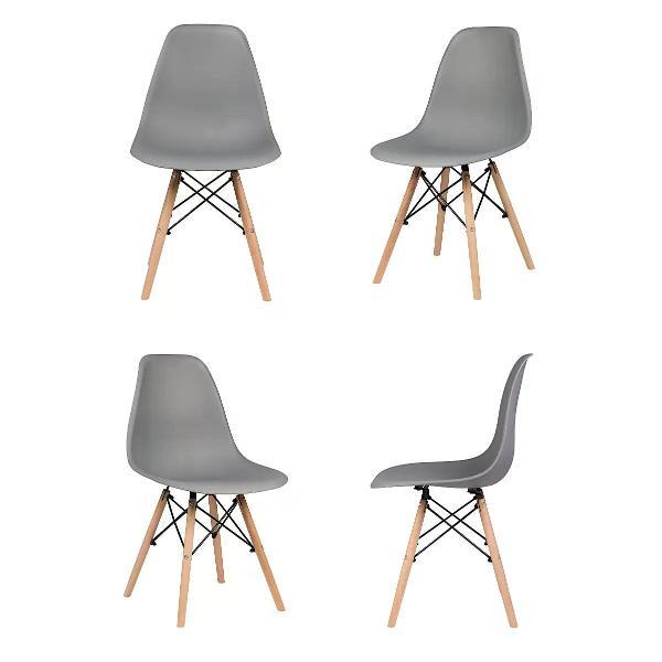 Изображение товара Стул обеденный СтулБержи для кухни Eames, серо-коричневый (4 шт)