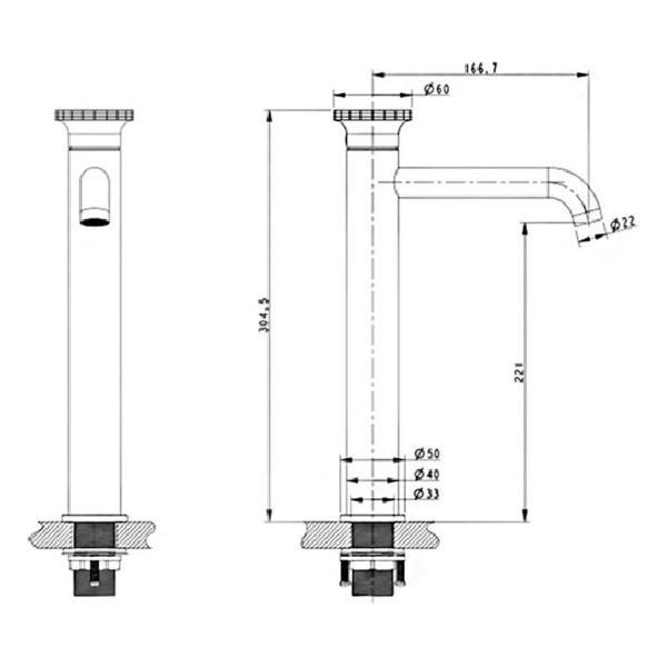 Изображение товара Смеситель Bronze de Luxe 9008GM-R
