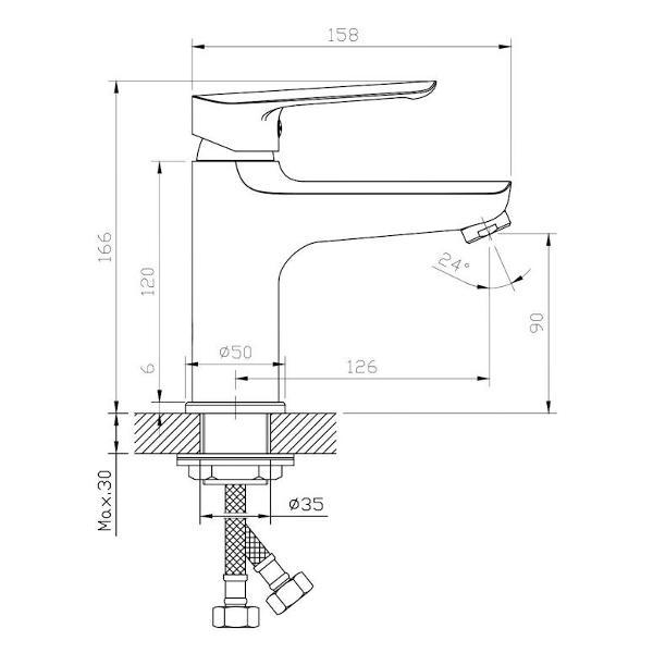 Изображение товара Смеситель ESKO LG 26