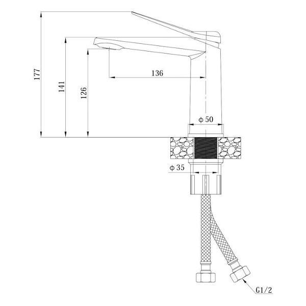 Изображение товара Смеситель ESKO SHA26Gold