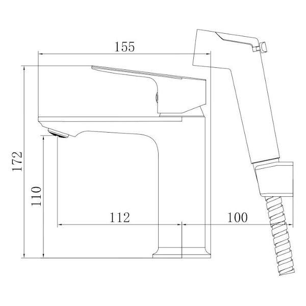 Изображение товара Смеситель VODA SHR27H