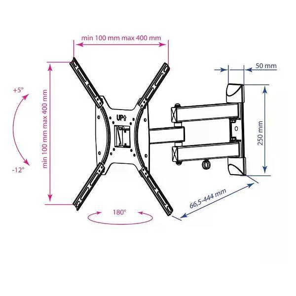 Изображение товара Кронштейн для телевизора Kromax DIX-24