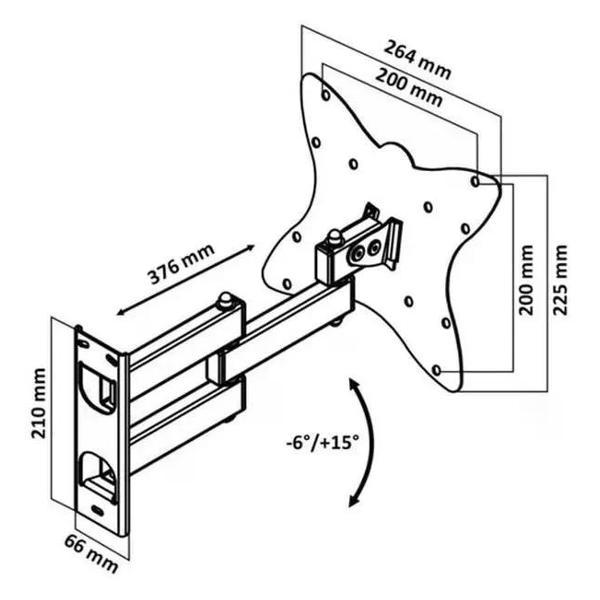 Изображение товара Кронштейн для телевизора LE`STER LST-201.03
