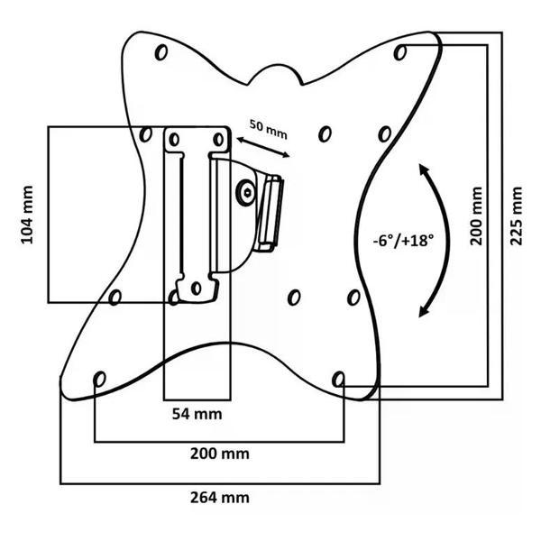 Изображение товара Кронштейн для телевизора LE`STER LST-201.02