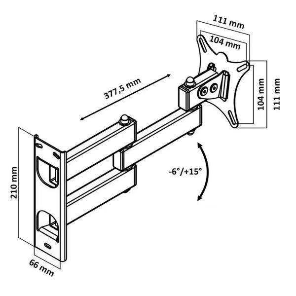 Изображение товара Кронштейн для телевизора LE`STER LST-101.05