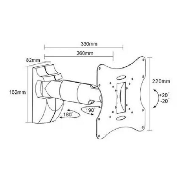 Изображение товара Кронштейн для телевизора Arm Media LCD-202