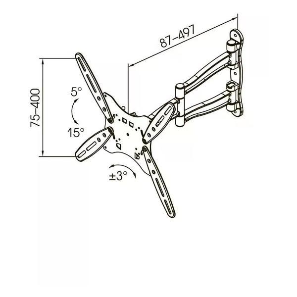 Изображение товара Кронштейн для телевизора Kromax TECHNO-5