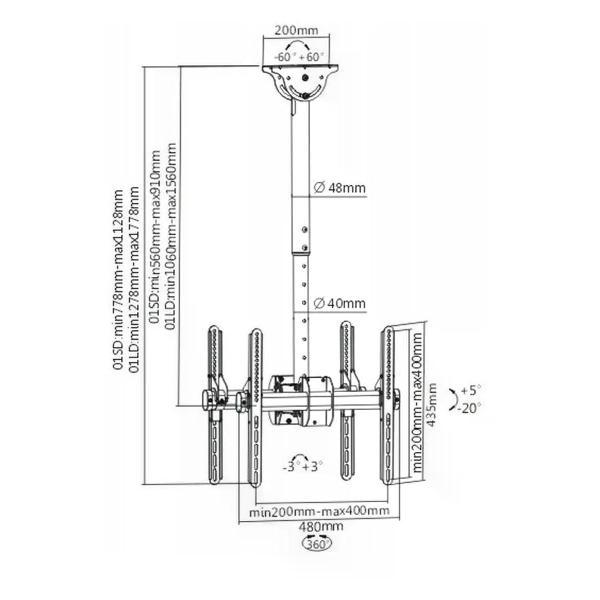 Изображение товара Кронштейн для телевизора Arm Media LCD-1850