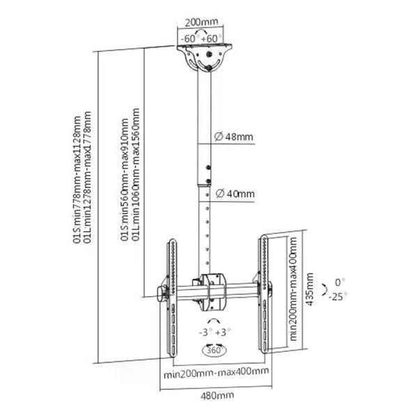 Изображение товара Кронштейн для телевизора Arm Media LCD-1700