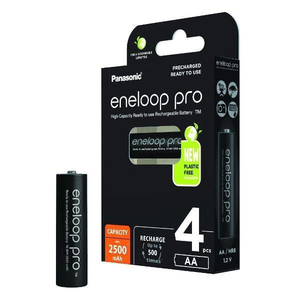 Изображение товара Аккумуляторная батарея Panasonic Eneloop Pro AA (BK-3HCDE/4BE) 2500 mAh 4 шт