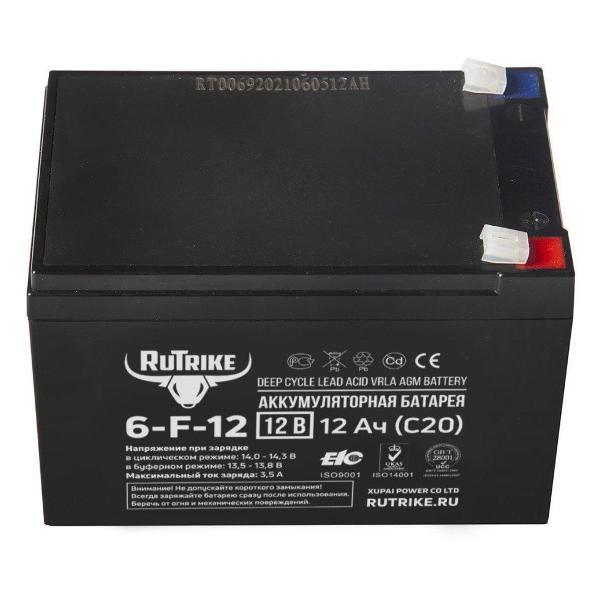 Изображение товара Аккумулятор для ИБП Rutrike 6-F-12 (12V12A/H C20)