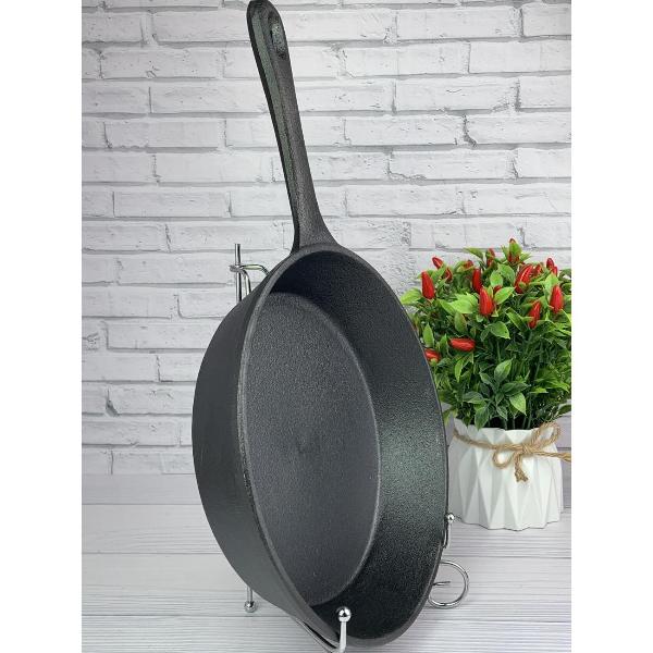 Изображение товара Сковорода блинная Мерали 24 см с литой ручкой для всех видов плит