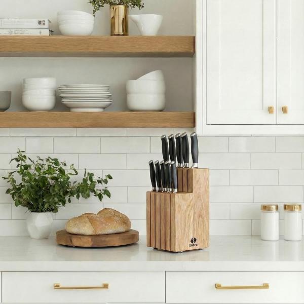 Изображение товара Подставка для ножей Uneca дубовая ДРБ-953/1