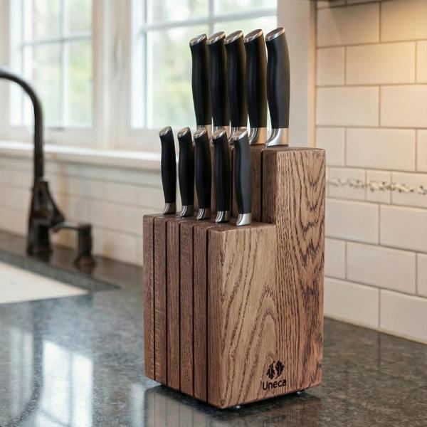 Изображение товара Подставка для ножей Uneca дубовая ДРБ-953/2