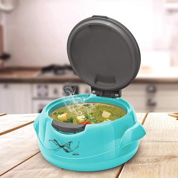 Изображение товара Термокастрюля MILTON MICROWOW ONE TOUCH 2500, 2,5 л Blue