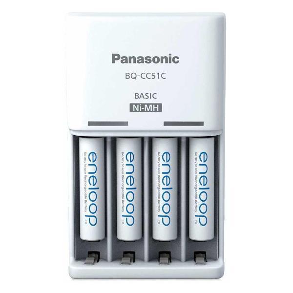 Изображение товара ЗУ для аккумуляторных батарей Panasonic Eneloop K-KJ51MCD04E Basic Charger + 4 AAA 800
