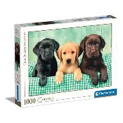 Изображение товара Пазл Clementoni 1000 Разноцветные лабрадоры, арт.39279