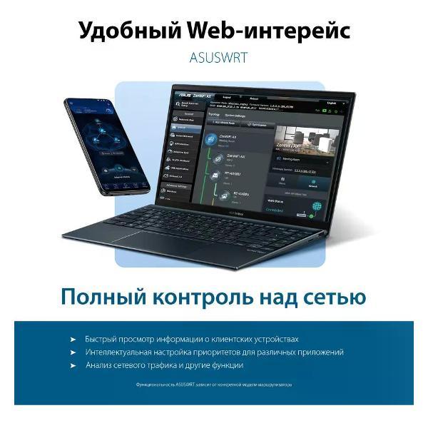 Изображение товара Wi-Fi роутер ASUS RT-AX53U