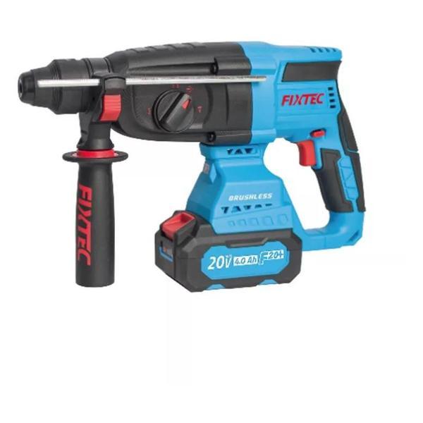 Изображение товара Перфоратор аккумуляторный бесщеточный АКБ-2 шт. и ЗУ в комплекте FIXTEC FIXTEC Перфоратор аккумуляторный бесщеточный 2-АКБ и ЗУ
