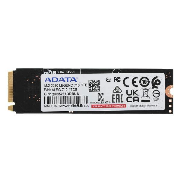 Изображение товара Внутренний диск SSD ADATA M.2 LEGEND 710 1000 Гб PCIe (ALEG-710-1TCS)
